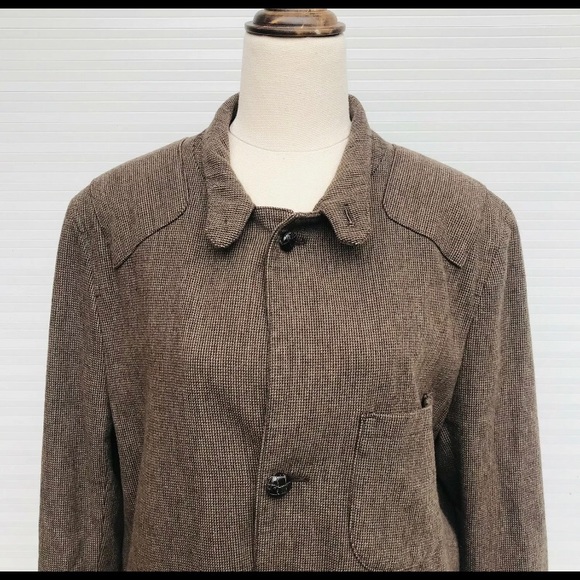 Zara Man Men’s CasualBrown Wool Coat Size Large/42 AUS Winter Jacket - Picture 2 of 6